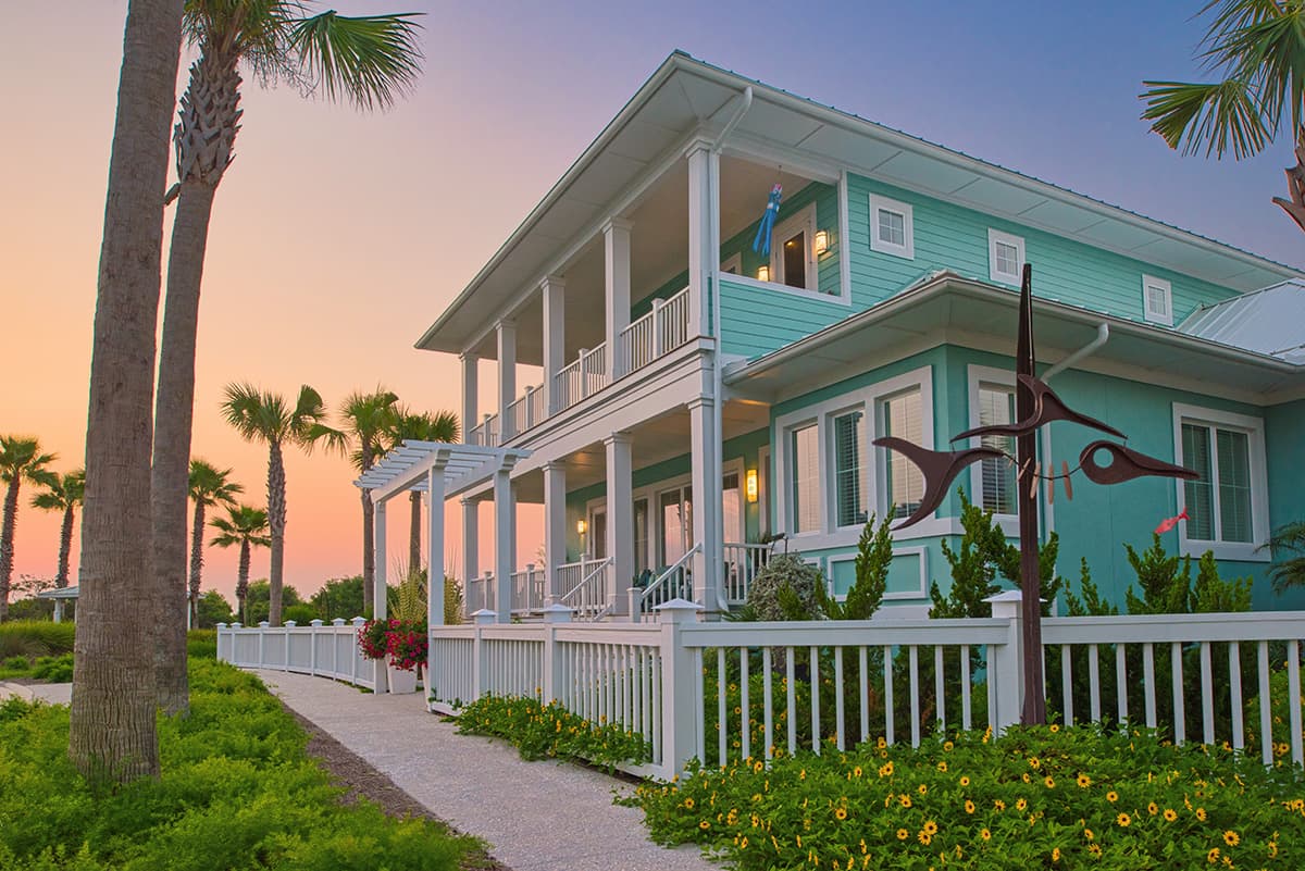 James Hardie House Siding in Aqua with Ocean View James Hardie House Siding in Aqua with Ocean View